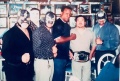 From left to right:El Musical, Pancho Cachondo, Flamante Turbo, Johnny Love, promoter Samuel Márquez, & Angel Mensajero